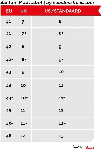 santoni shoes size chart